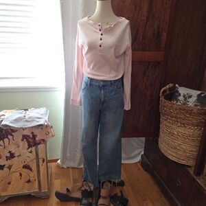 Pink Thermal Top No Name New